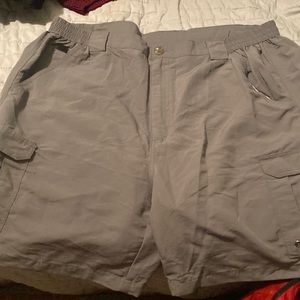 Mens grey cargo shorts
